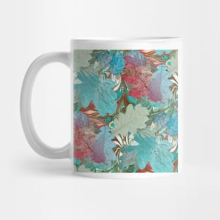 Autumn Leaves Collage Mug